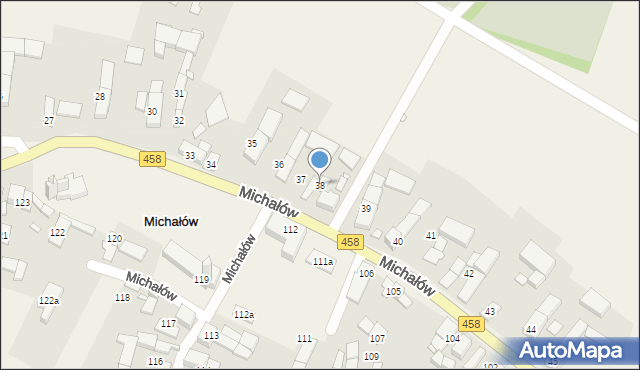 Michałów, Michałów, 38, mapa Michałów