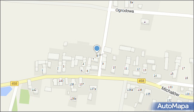 Michałów, Michałów, 8, mapa Michałów