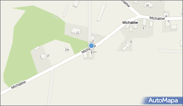 Michałów, Michałów, 9, mapa Michałów