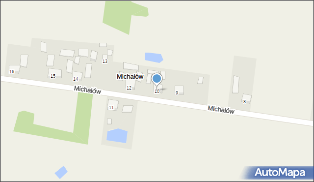 Michałów, Michałów, 10, mapa Michałów