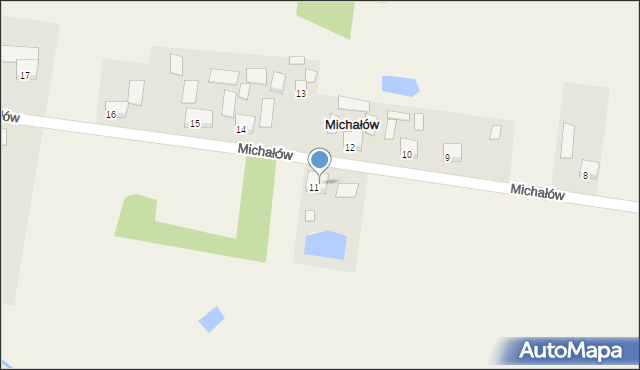 Michałów, Michałów, 11A, mapa Michałów