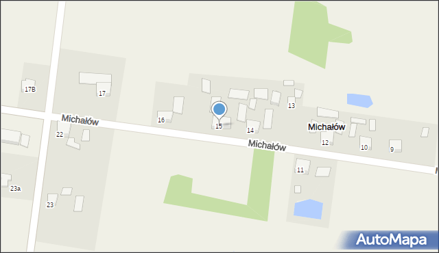 Michałów, Michałów, 15, mapa Michałów