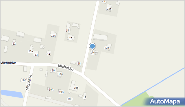 Michałów, Michałów, 22, mapa Michałów