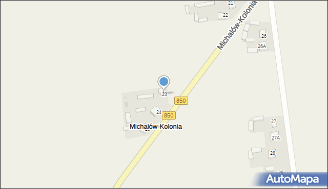 Michalów-Kolonia, Michalów-Kolonia, 23, mapa Michalów-Kolonia