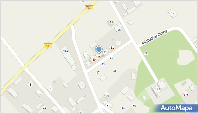 Michałów-Parcele, Michałów-Parcele, 35, mapa Michałów-Parcele
