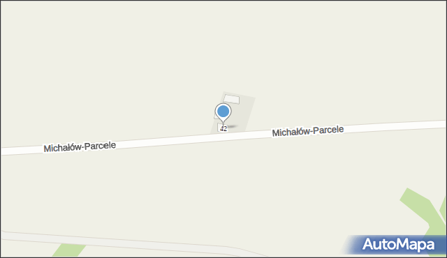 Michałów-Parcele, Michałów-Parcele, 42, mapa Michałów-Parcele