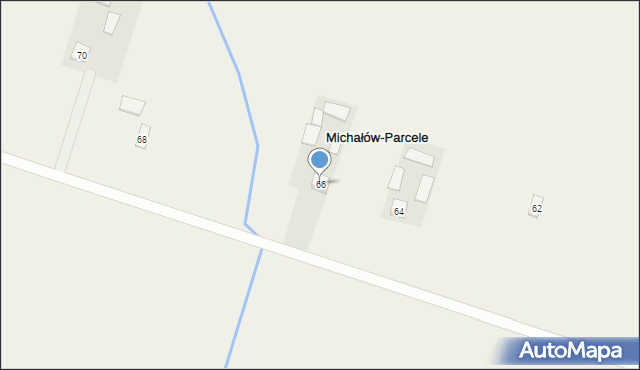 Michałów-Parcele, Michałów-Parcele, 66, mapa Michałów-Parcele