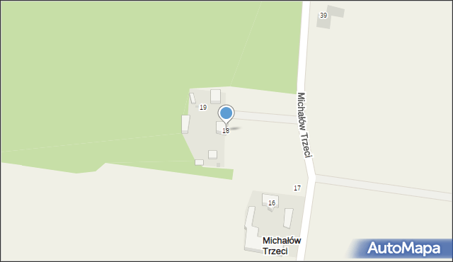Michałów Trzeci, Michałów Trzeci, 18, mapa Michałów Trzeci