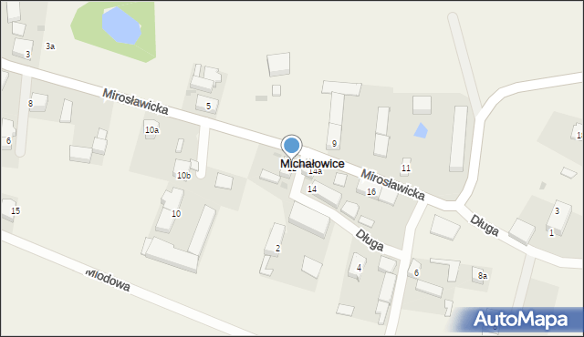 Michałowice, Mirosławicka, 12, mapa Michałowice