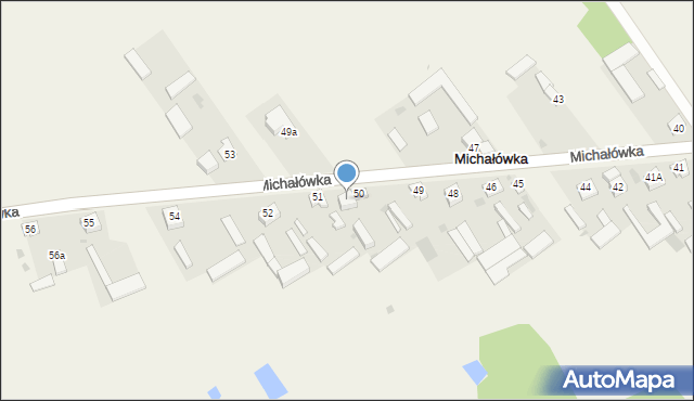 Michałówka, Michałówka, 50A, mapa Michałówka