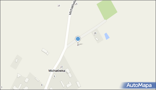 Michałówka, Michałówka, 13, mapa Michałówka