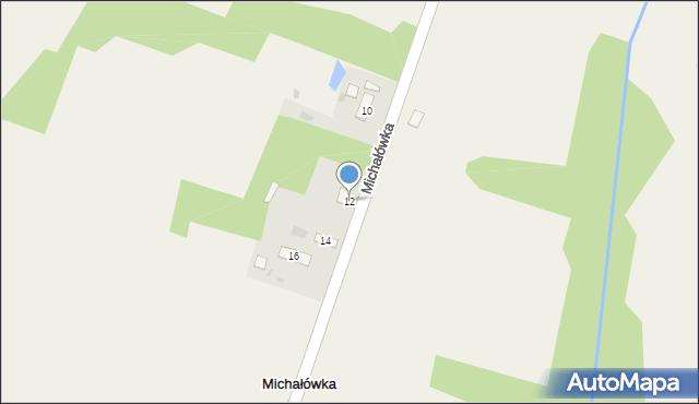 Michałówka, Michałówka, 12, mapa Michałówka