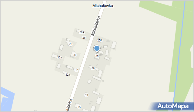 Michałówka, Michałówka, 25, mapa Michałówka