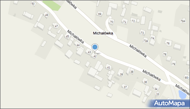 Michałówka, Michałówka, 42, mapa Michałówka