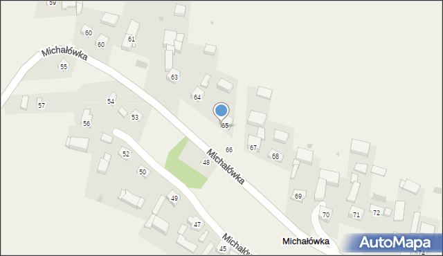 Michałówka, Michałówka, 65, mapa Michałówka