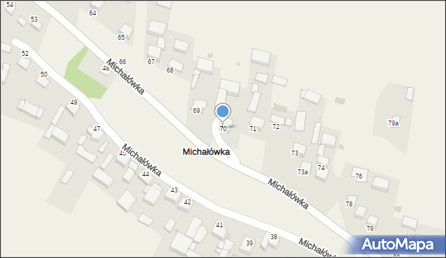 Michałówka, Michałówka, 70, mapa Michałówka