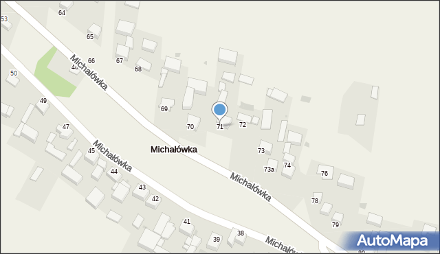 Michałówka, Michałówka, 71, mapa Michałówka