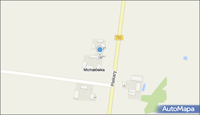 Michałówka, Michałówka, 14a, mapa Michałówka