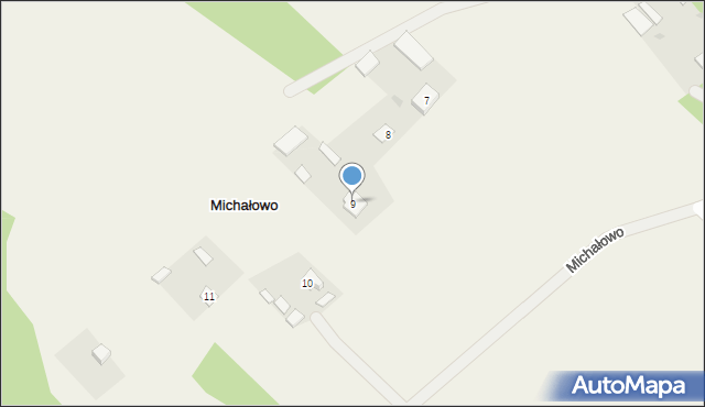 Michałowo, Michałowo, 9, mapa Michałowo