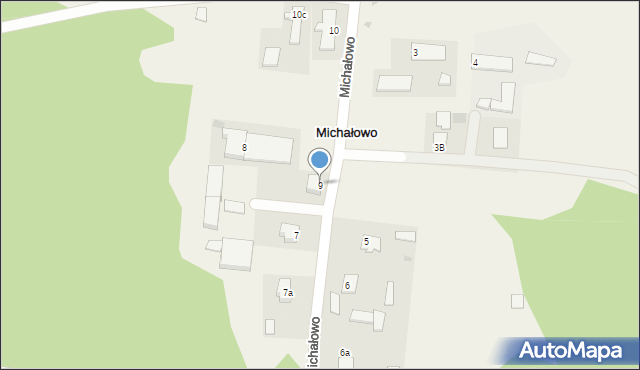 Michałowo, Michałowo, 9, mapa Michałowo