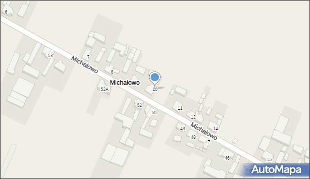 Michałowo, Michałowo, 10, mapa Michałowo