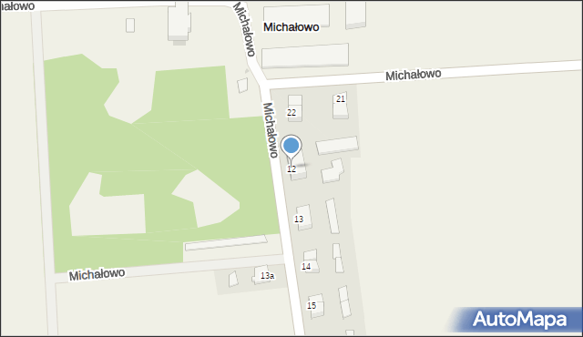 Michałowo, Michałowo, 12, mapa Michałowo