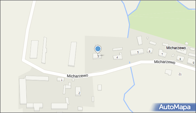 Micharzewo, Micharzewo, 3, mapa Micharzewo