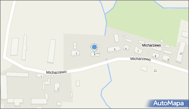 Micharzewo, Micharzewo, 4, mapa Micharzewo
