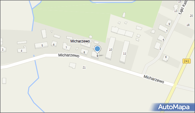 Micharzewo, Micharzewo, 9, mapa Micharzewo