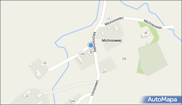 Michniowiec, Michniowiec, 22, mapa Michniowiec