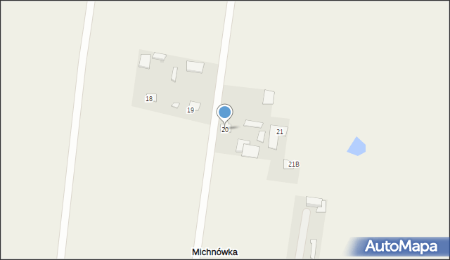 Michnówka, Michnówka, 20, mapa Michnówka