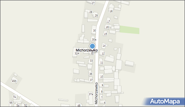 Michorzewko, Michorzewko, 32, mapa Michorzewko