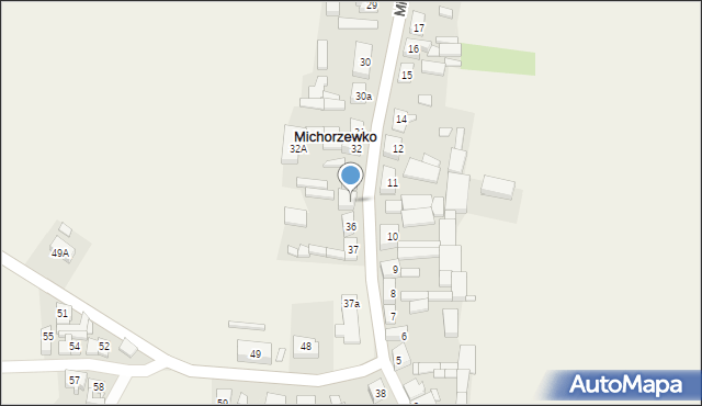 Michorzewko, Michorzewko, 35, mapa Michorzewko