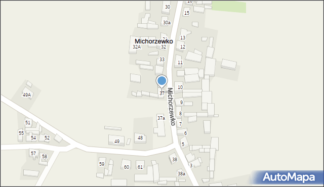Michorzewko, Michorzewko, 37, mapa Michorzewko