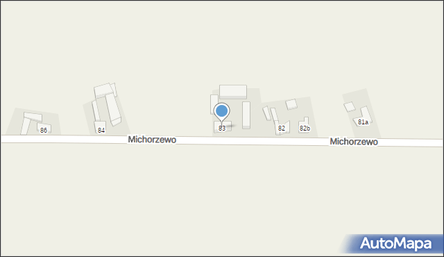 Michorzewo, Michorzewo, 83, mapa Michorzewo