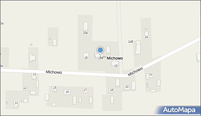 Michowo, Michowo, 19a, mapa Michowo