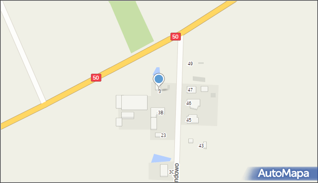 Michowo, Michowo, 3, mapa Michowo