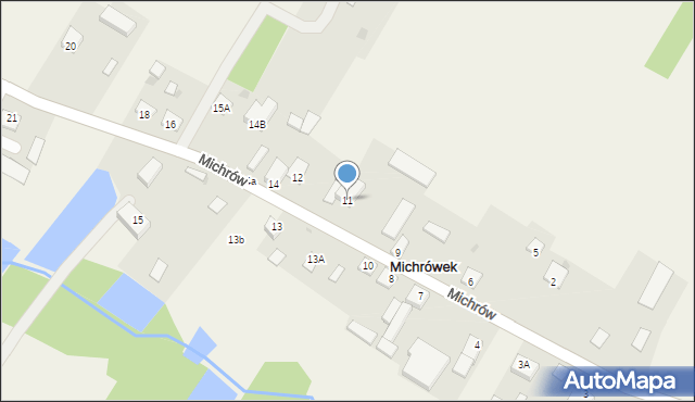 Michrówek, Michrówek, 11, mapa Michrówek