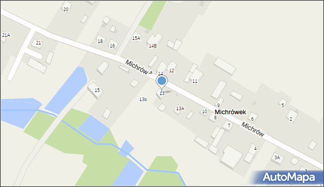 Michrówek, Michrówek, 13, mapa Michrówek