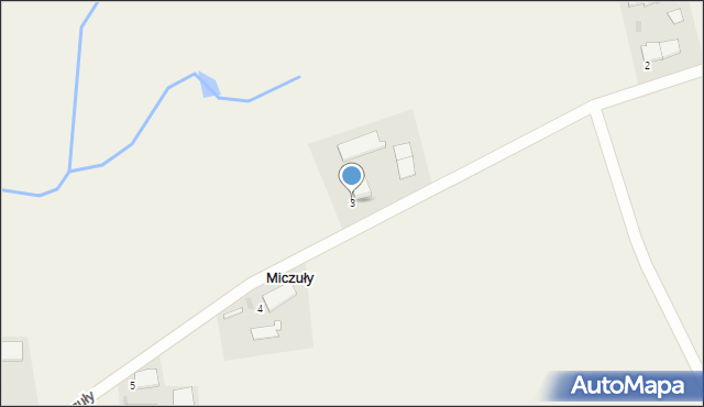 Miczuły, Miczuły, 3, mapa Miczuły