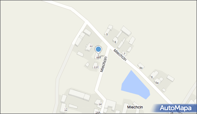 Miechcin, Miechcin, 11b, mapa Miechcin