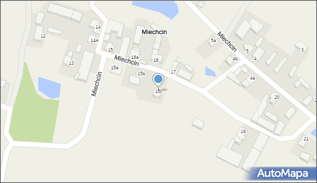 Miechcin, Miechcin, 15c, mapa Miechcin