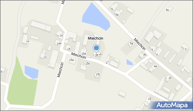 Miechcin, Miechcin, 16, mapa Miechcin