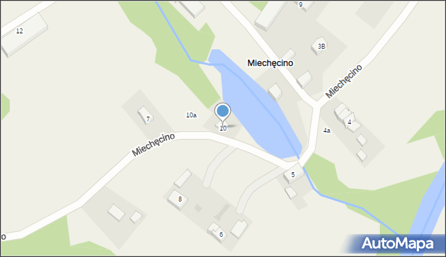 Miechęcino, Miechęcino, 10, mapa Miechęcino