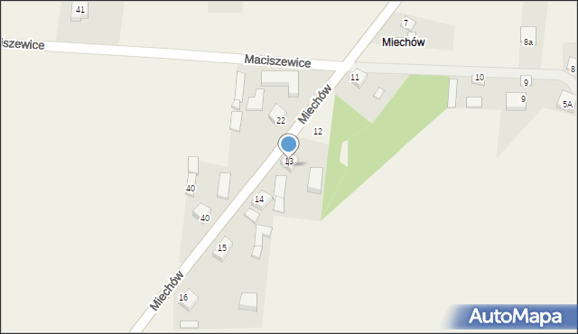 Miechów, Miechów, 13, mapa Miechów