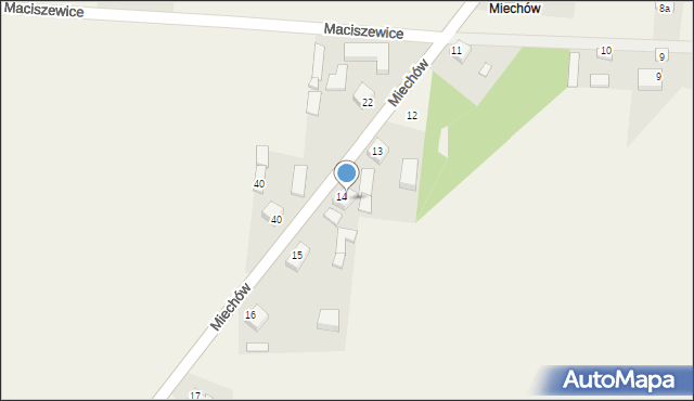 Miechów, Miechów, 14, mapa Miechów