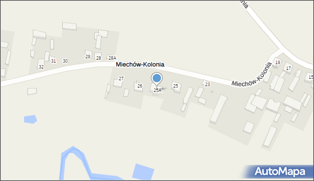 Miechów-Kolonia, Miechów-Kolonia, 25A, mapa Miechów-Kolonia