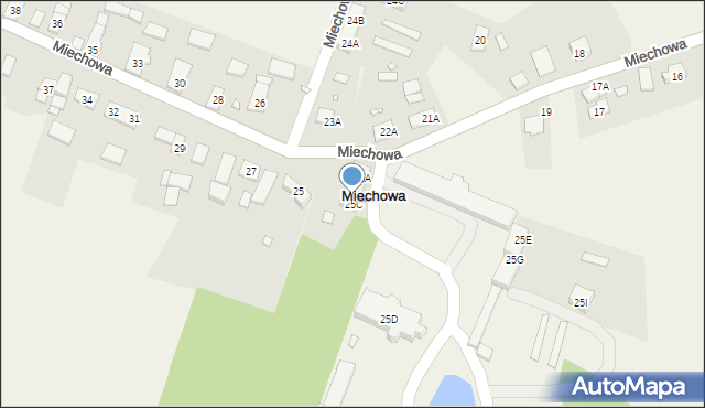 Miechowa, Miechowa, 25C, mapa Miechowa