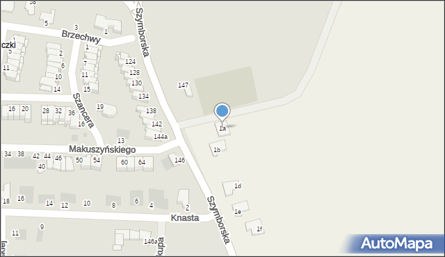 Miechowice, Miechowice, 1a, mapa Miechowice