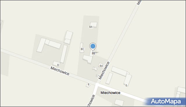Miechowice Duże, Miechowice Duże, 8B, mapa Miechowice Duże